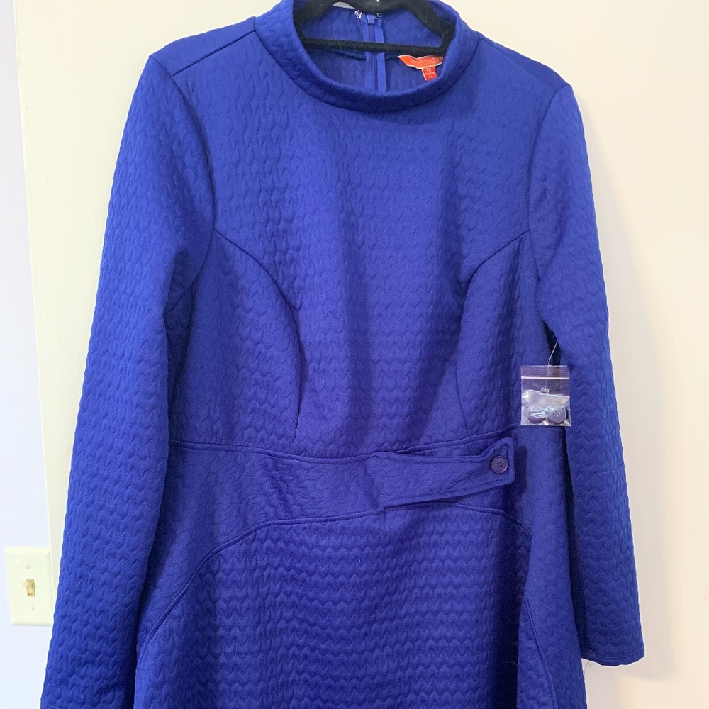 NWT retro Modcloth blue dress 1X